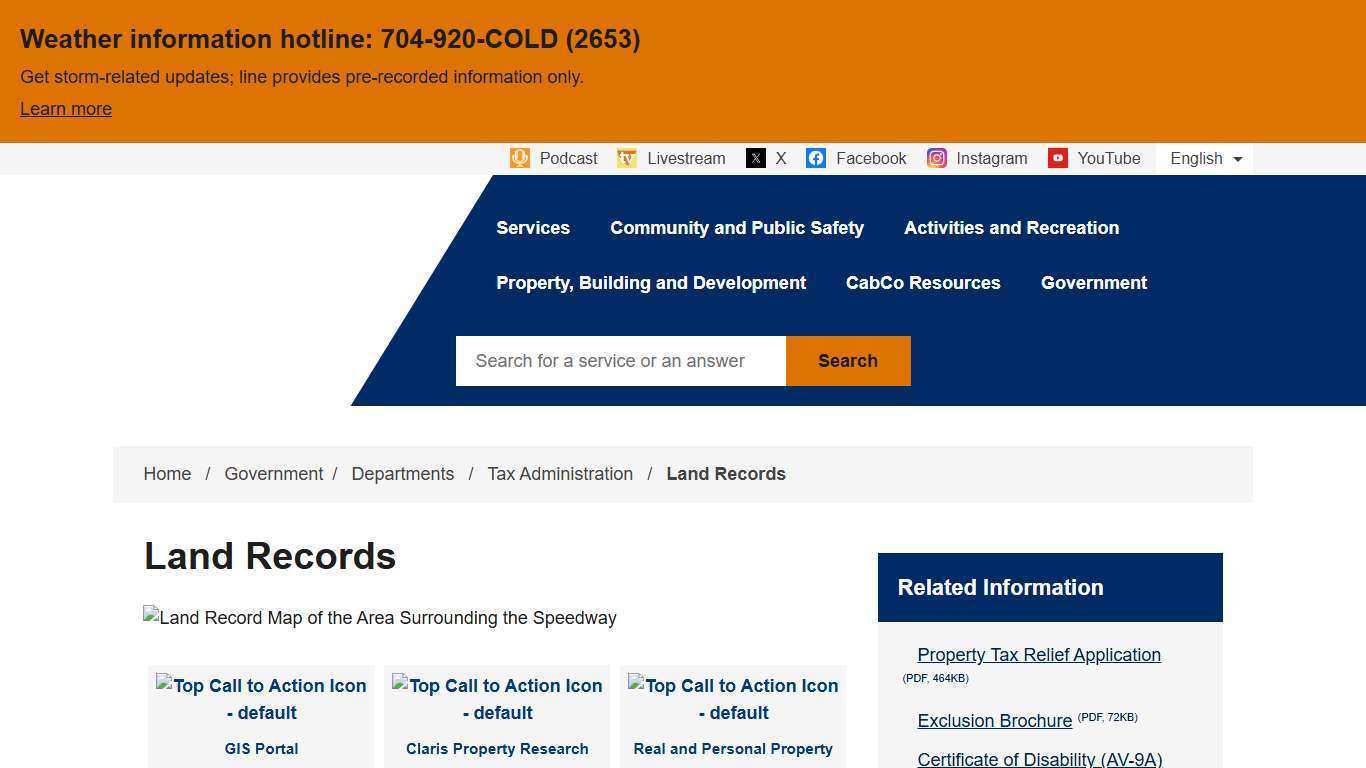 Land Records Cabarrus County